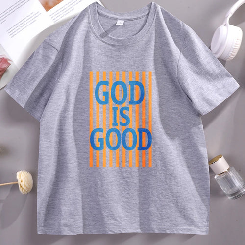 trendy god is good tee